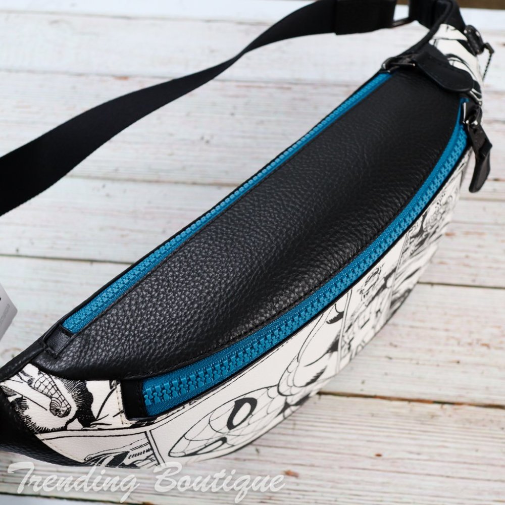 Coach Black and White Graphic Belt Bag - Picture 7 of 12